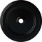 Ekena Millwork Classic Ceiling Medallion (Fits Canopies up to 5 1/2"), 41 1/8"OD x 4"ID x 2 1/8"P, Jet Black CM41CLBLF - alternate 1